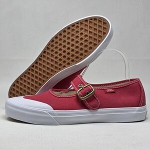 VANS Women's Mary Jane Shoes VN000CRRH2D Red / White Size 8.5 New